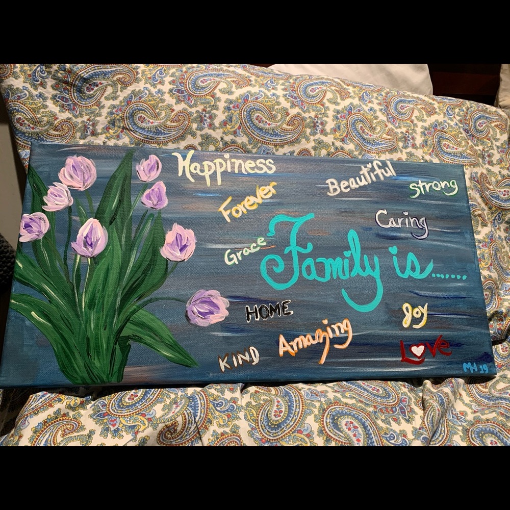 Handmade painted family is.....